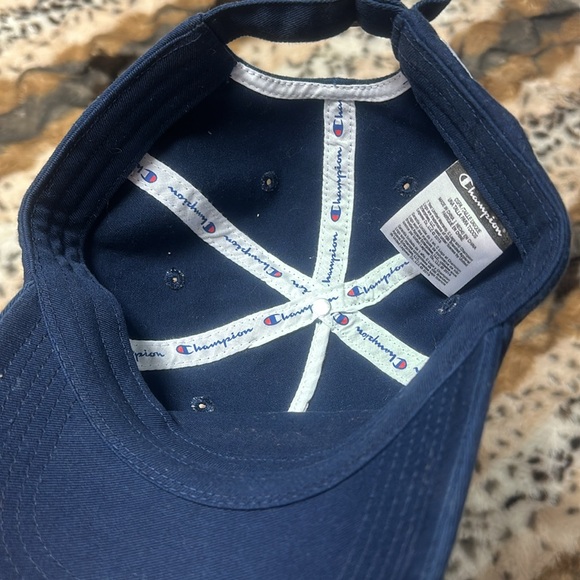 Men’s Champion Navy Blue/Red Dad Hat - Picture 5 of 6